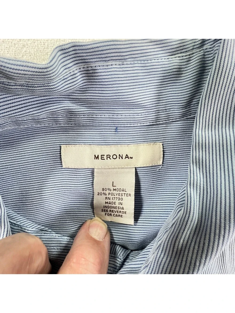 Merona this button